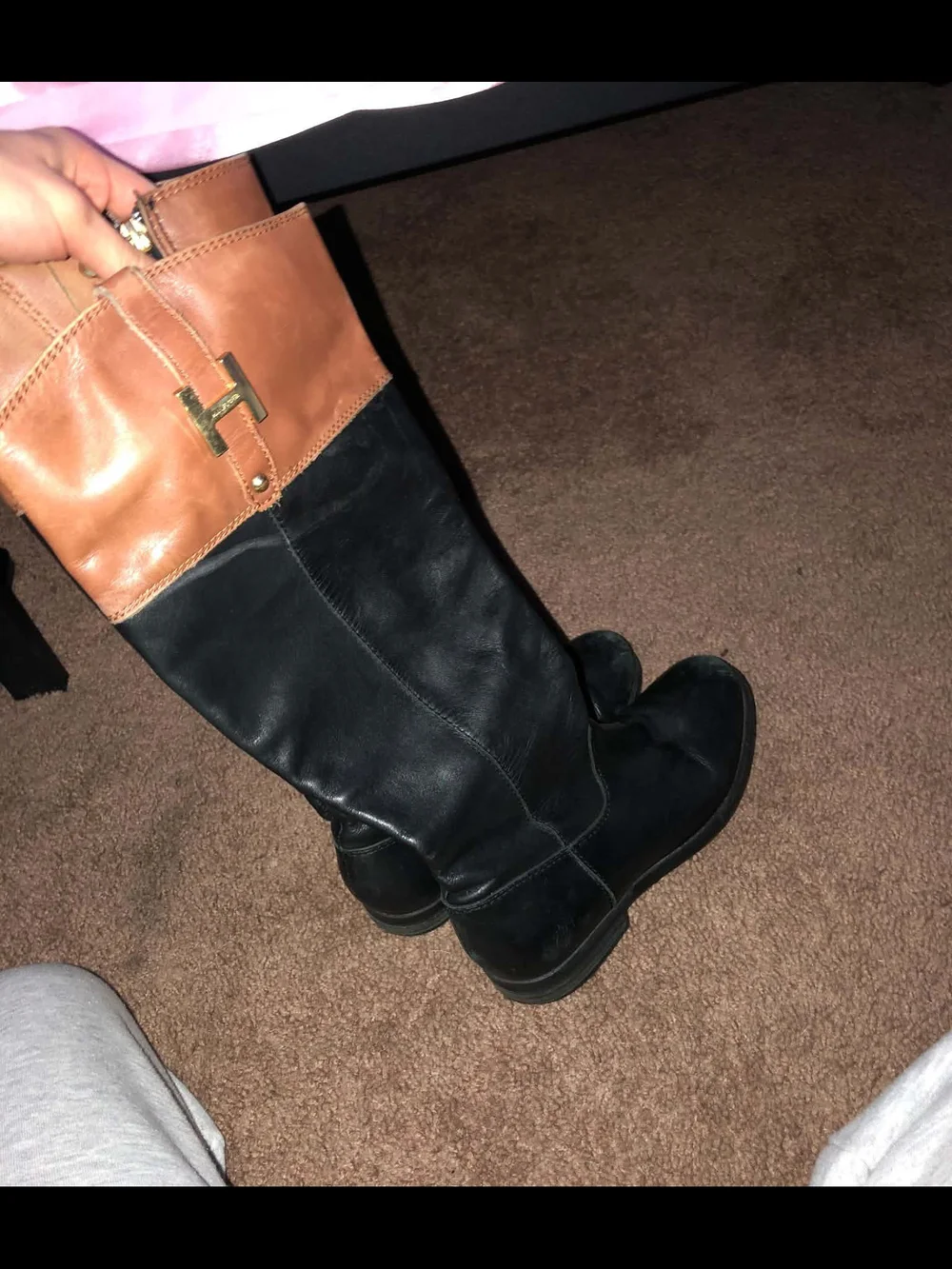 Tommy Hilfiger Over-the-Knee Equestrian Riding Style Boots